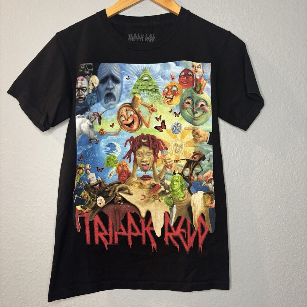 Trippie Redd T Shirt Men's Size XS Extra Small Black Rap Hip Hop World Tour